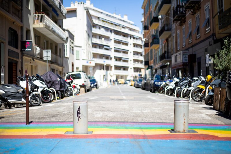 Entrance to Rue Bonaparte in Nice